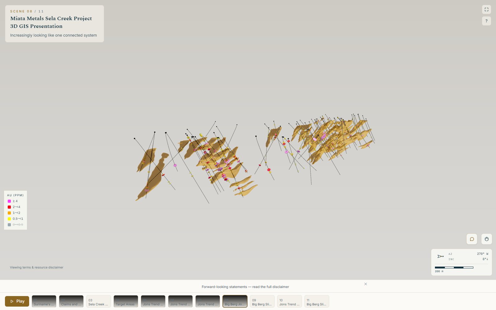 Orientation view of the Big Berg and Jons Trend drilling.